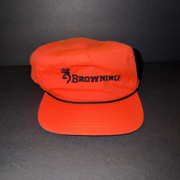 VINTAGE 70s BROWNING FIREARMS FISHING GEAR CAP HAT - Picture 1 of 5